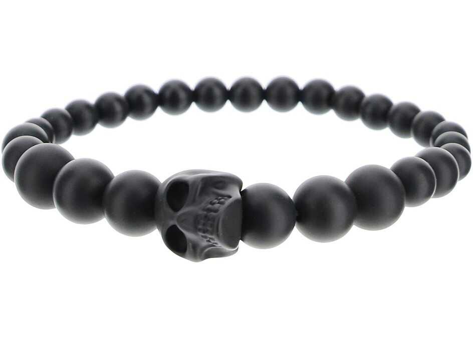 Alexander McQueen Skull Bracelet 554504 J682V BLACK