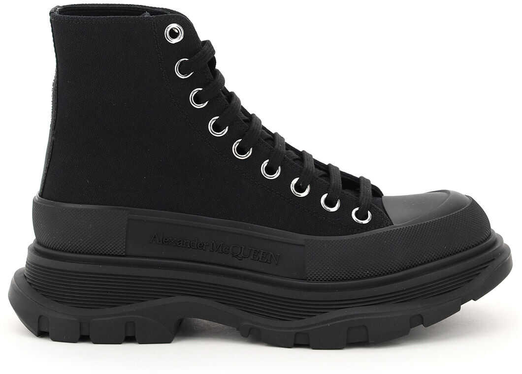 Alexander McQueen Tread Sleek Boots 611706 W4MV2 BLACK