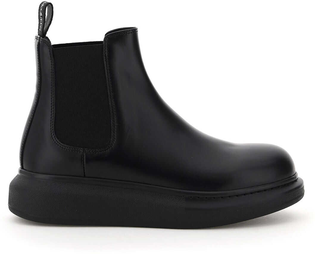 Alexander McQueen Chelsea Hybrid Boots 586398 WHX52 BLACK