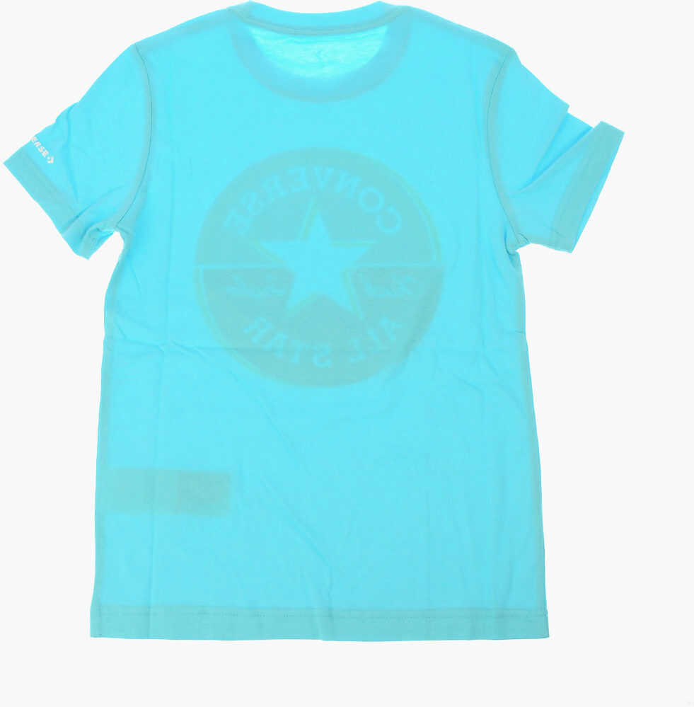 Tricouri Converse Printed T-Shirt Light Blue Baieti (BM 8421825) 3