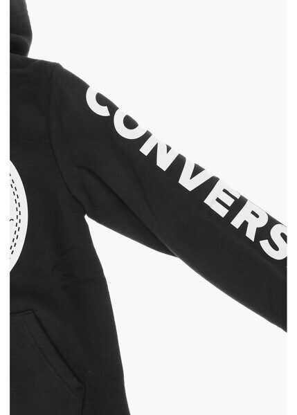 Hanorace Converse Printed Sweatshirt Black Baieti (BM 8421855) 2