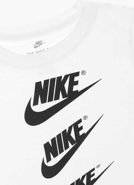 Tricouri Nike Printed T-Shirt White Baieti (BM 8421861) 2