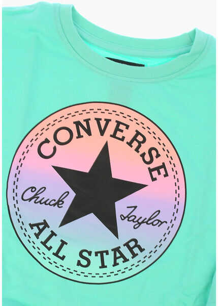 Bluze de trening Converse Printed Sweatshirt Light Blue Baieti (BM 8421879) 2