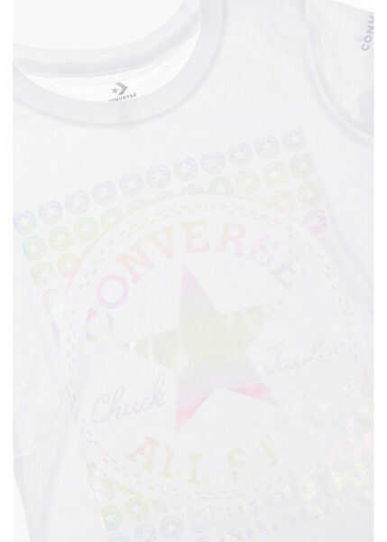 Tricouri Converse Printed T-Shirt White Baieti (BM 8422197) 2