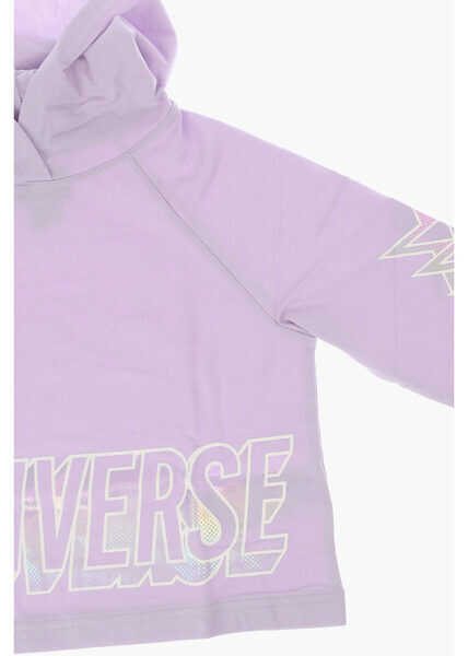 Bluze de trening Converse Printed Hoodie Sweatshirt Violet Baieti (BM 8422203) 2