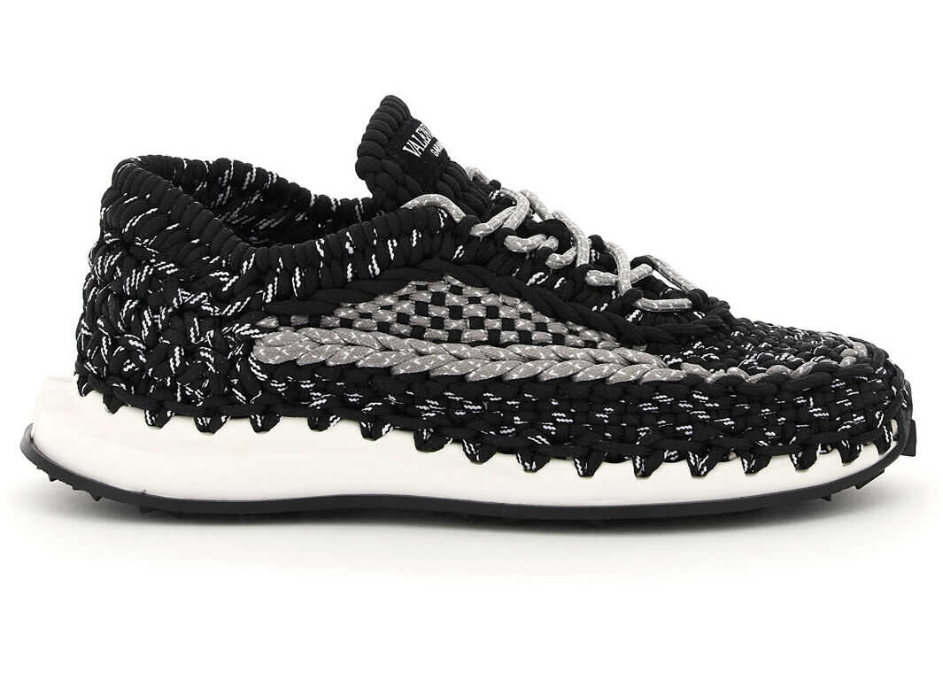 Valentino Garavani Crochet Sneakers VY0S0E41ZXB NERO GREY BIANCO NERO