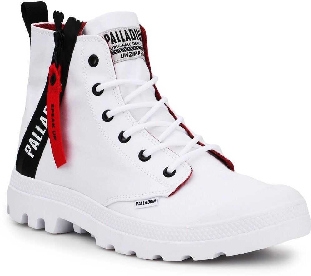 Palladium Pampa Unzip WHITE