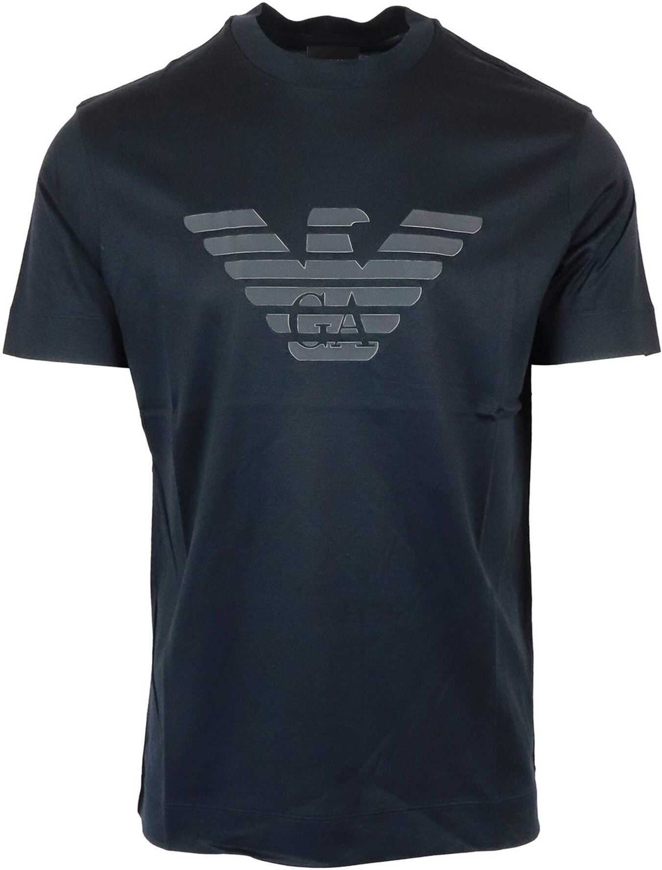 Emporio Armani Logo T-Shirt In Blue 3K1TAG1JUVZ992 Blue