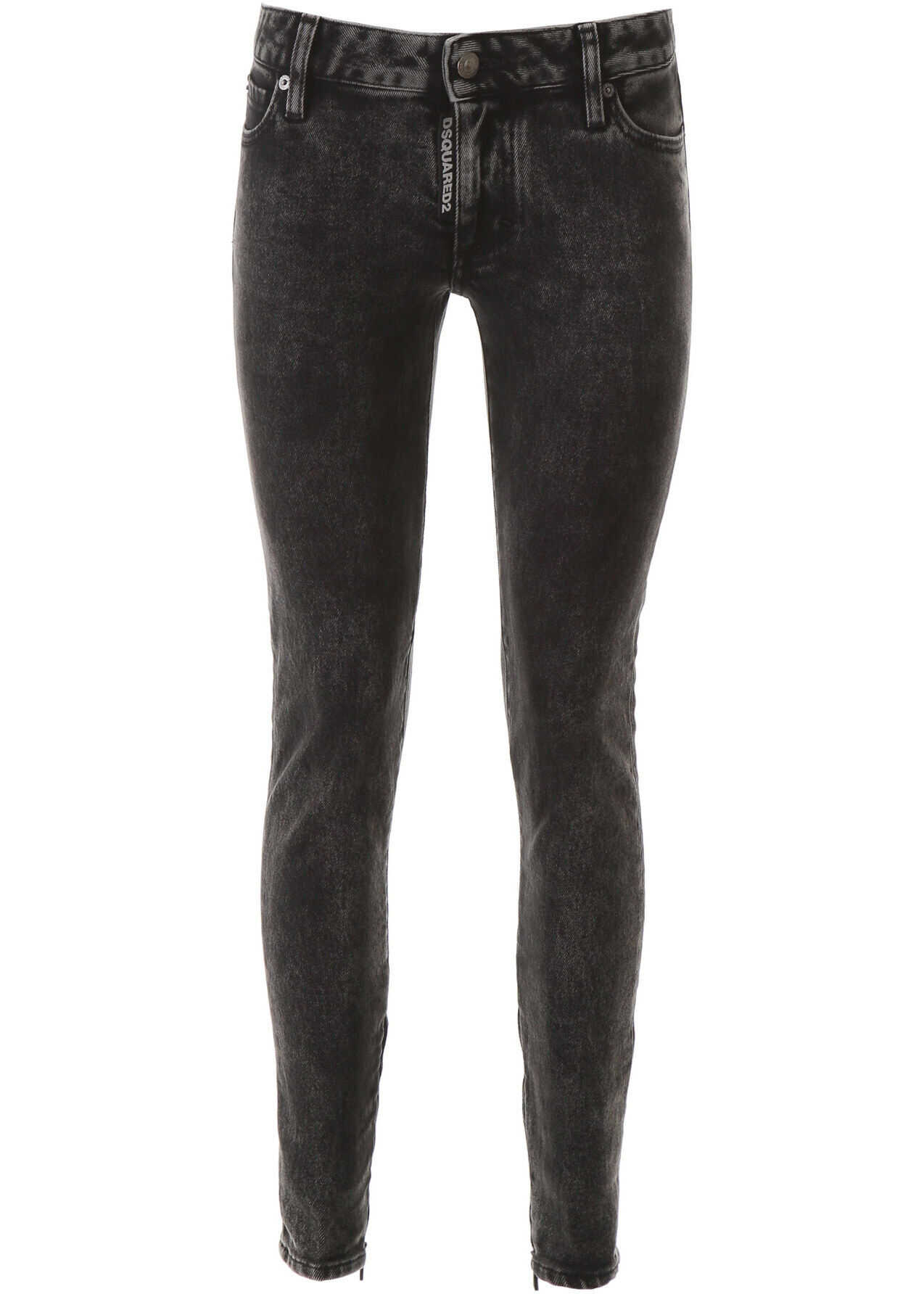 DSQUARED2 Skinny Jeans With Zippers* BLACK