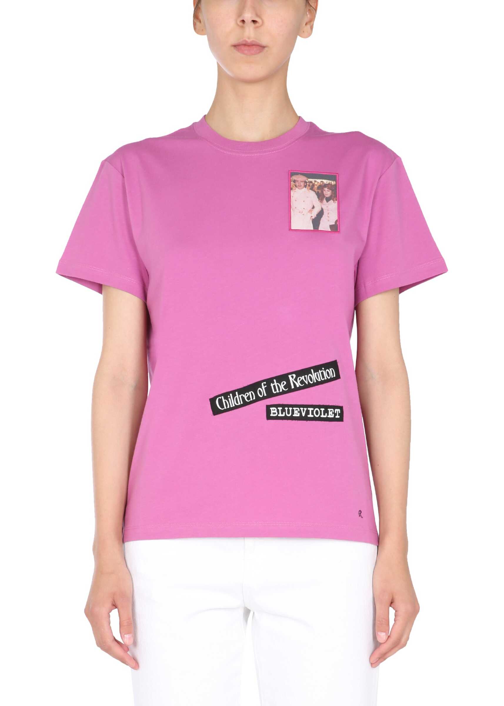 Raf Simons Crew Neck T-Shirt PINK