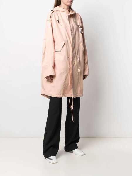 Geci Parka Raf Simons Parka With Logo Patch PINK Femei (BM 8430567) 4