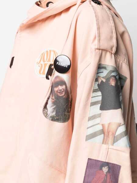 Geci Parka Raf Simons Parka With Logo Patch PINK Femei (BM 8430567) 5