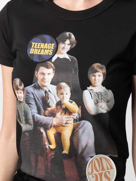 Tricouri Raf Simons Crew Neck T-Shirt BLACK Femei (BM 8430573) 5