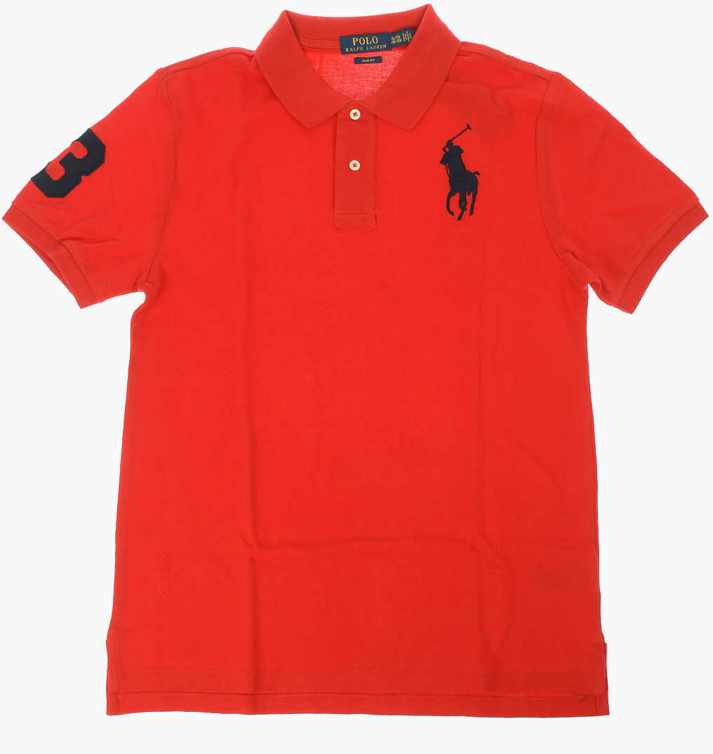 Polo Ralph Lauren Kids Logo Embroidered Polo RED