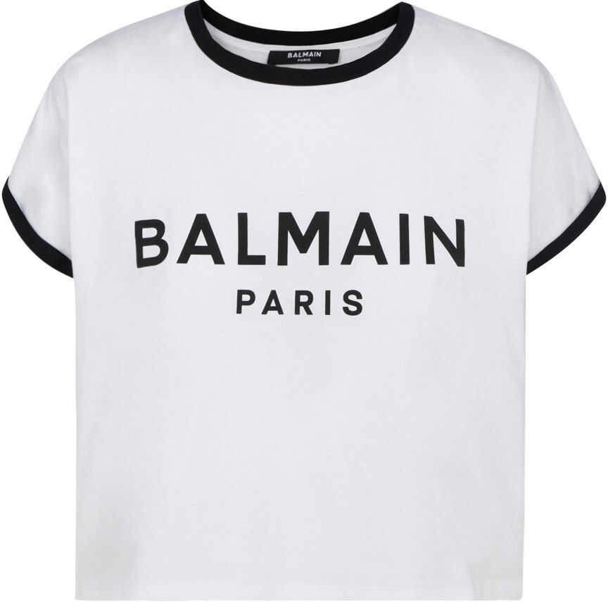 Balmain T-Shirt VF11357B001 BLANC/NOIR