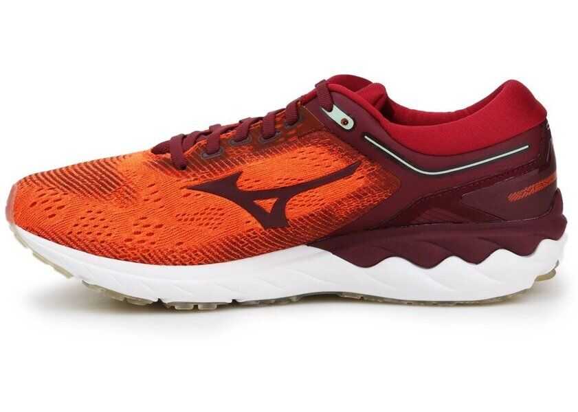 Pantofi alergare Mizuno Wave Skyrise Orange/Burgundy Barbati (BM 8432376) 4