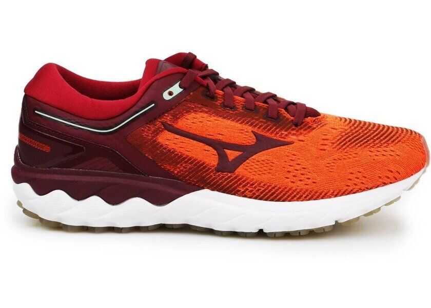 Pantofi alergare Mizuno Wave Skyrise Orange/Burgundy Barbati (BM 8432376) 6