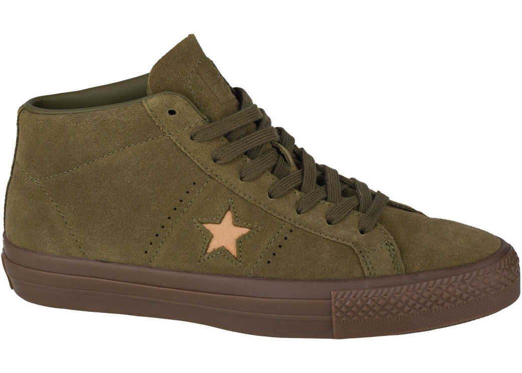 Converse One Star Pro Suede Mid Green