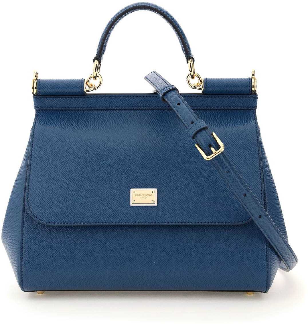 Dolce & Gabbana Medium Sicily Bag BB6002 A1001 ROYAL BLUE