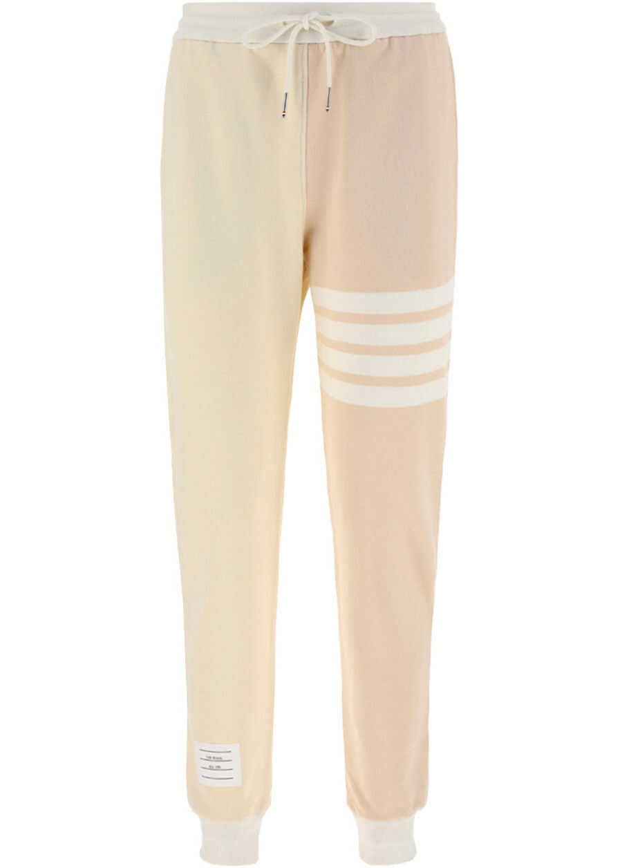 Thom Browne Sweatpants FJQ001F00535 TONAL WHITE FUNMIX