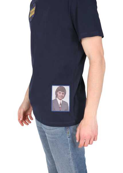 Tricouri Raf Simons Crew Neck T-Shirt BLUE Barbati (BM 8436594) 4