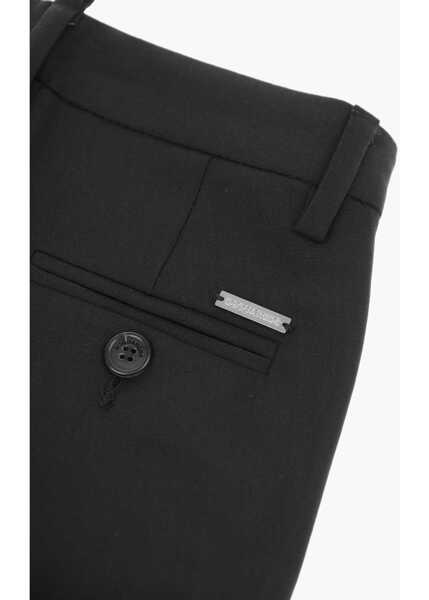 Pantaloni casual DSQUARED2 Virgin Wool Pant Black Baieti (BM 8437905) 4