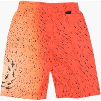 Bermude Nike pentru Baieti - Bermude Nike Printed Boxer Swimsuit Orange Baieti (BM 8443428) - B-mall.ro