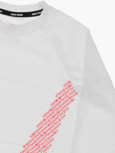 Tricouri Nike Logo Printed T-Shirt White Baieti (BM 8443446) 2