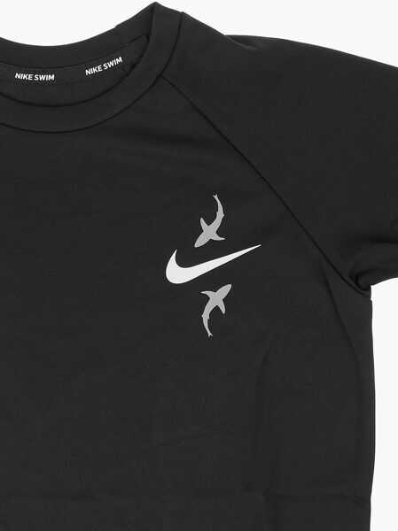 Tricouri Nike Shark Printed T-Shirt Black Baieti (BM 8443482) 2