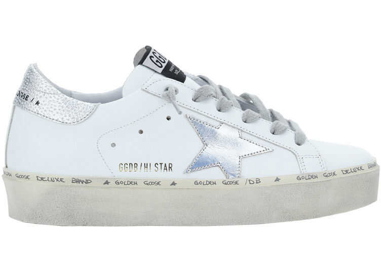 Golden Goose Hi Star Sneakers GWF00118F000329 WHITE/SILVER