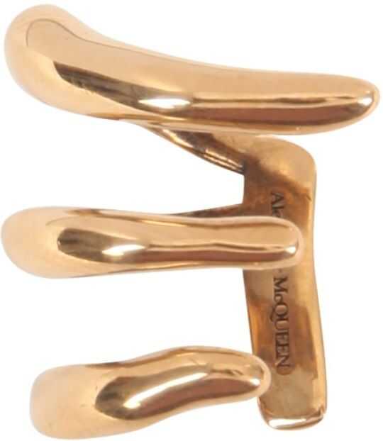 Alexander McQueen Triple Ear Cuff Earrings 659671_J160T0448 GOLD