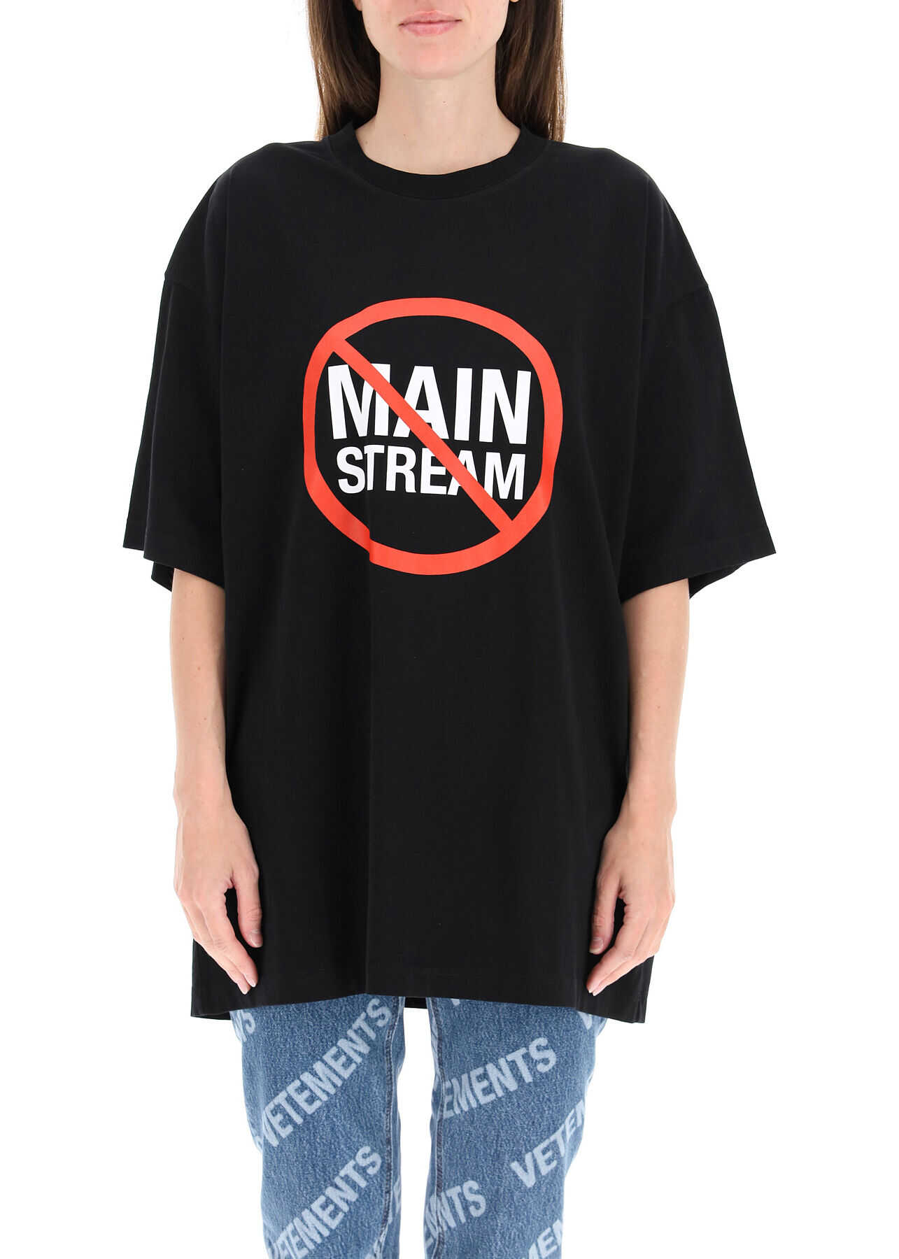 Vetements 'No Main Stream' Print T-Shirt BLACK image10