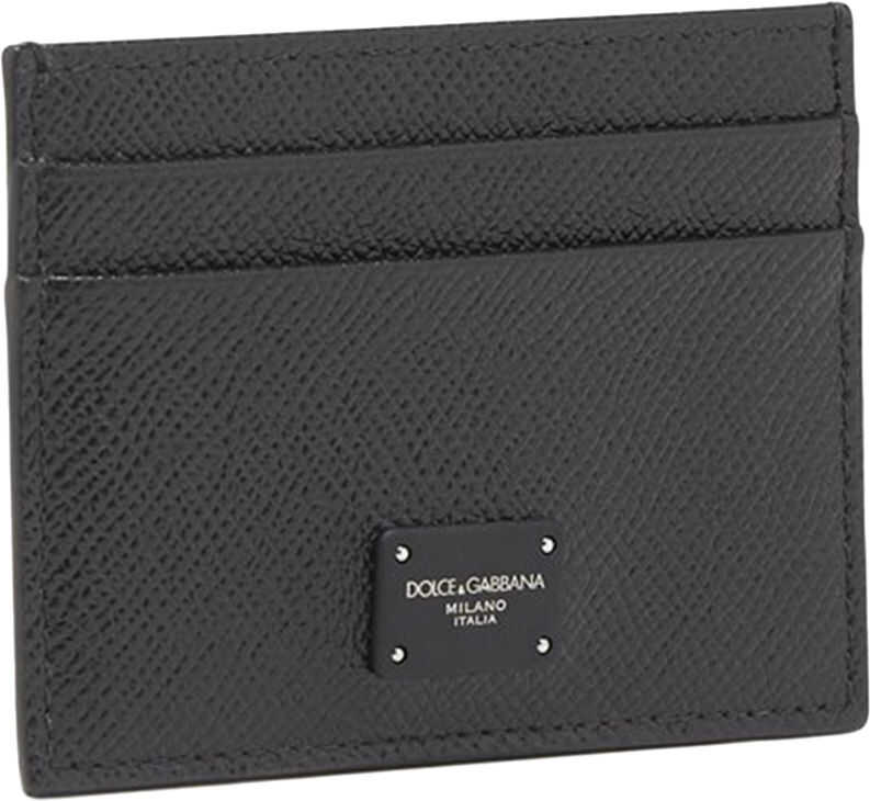 Dolce & Gabbana Calf Credit Card Holder BP0330 AZ602 Black