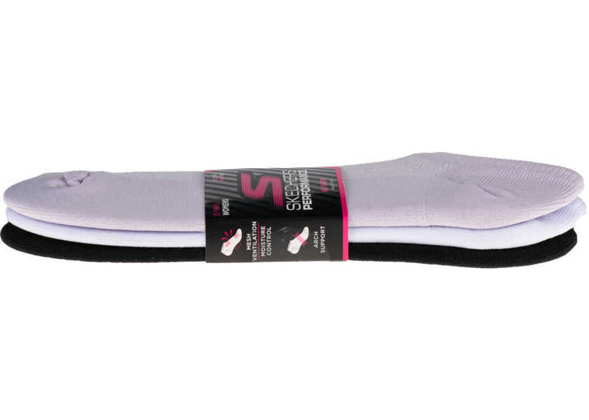 Sosete SKECHERS 3pk Womens Super Stretch Socks Multicolour Femei (BM 8455887) 2