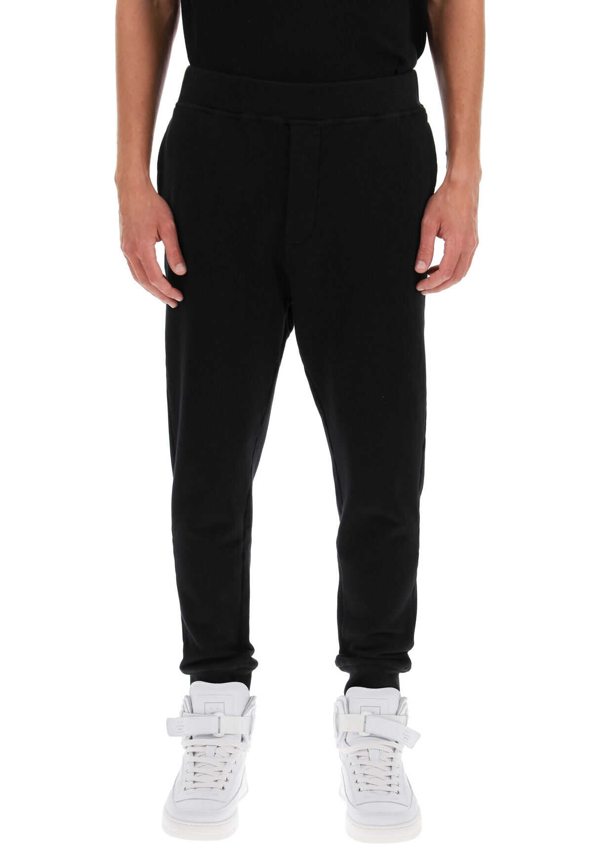 DSQUARED2 D2 Leaf Reflective Joggers S71KB0353 S25042 BLACK