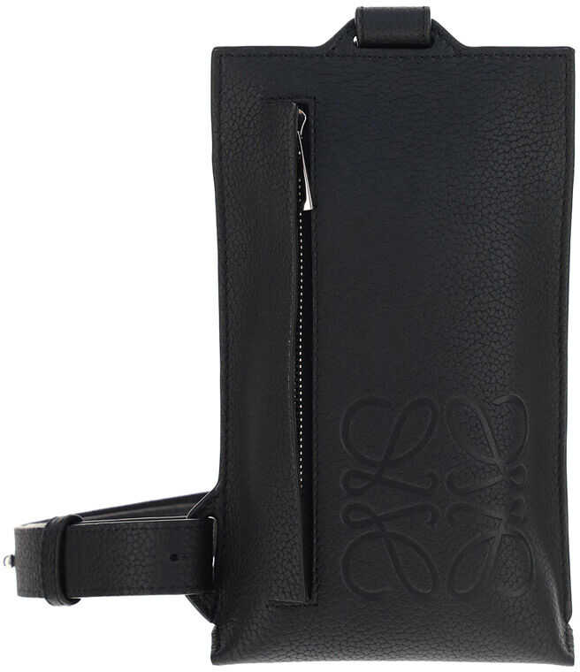 Loewe Vertical Pocket Crossbody Wallet C500P02X02 BLACK