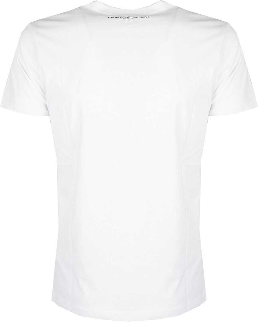 Tricouri Diesel Diego Braves 00SK8E White Barbati (BM 8460966) 2