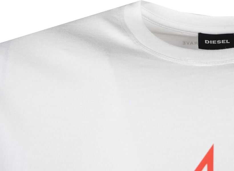 Tricouri Diesel Diego Braves 00SK8E White Barbati (BM 8460966) 4