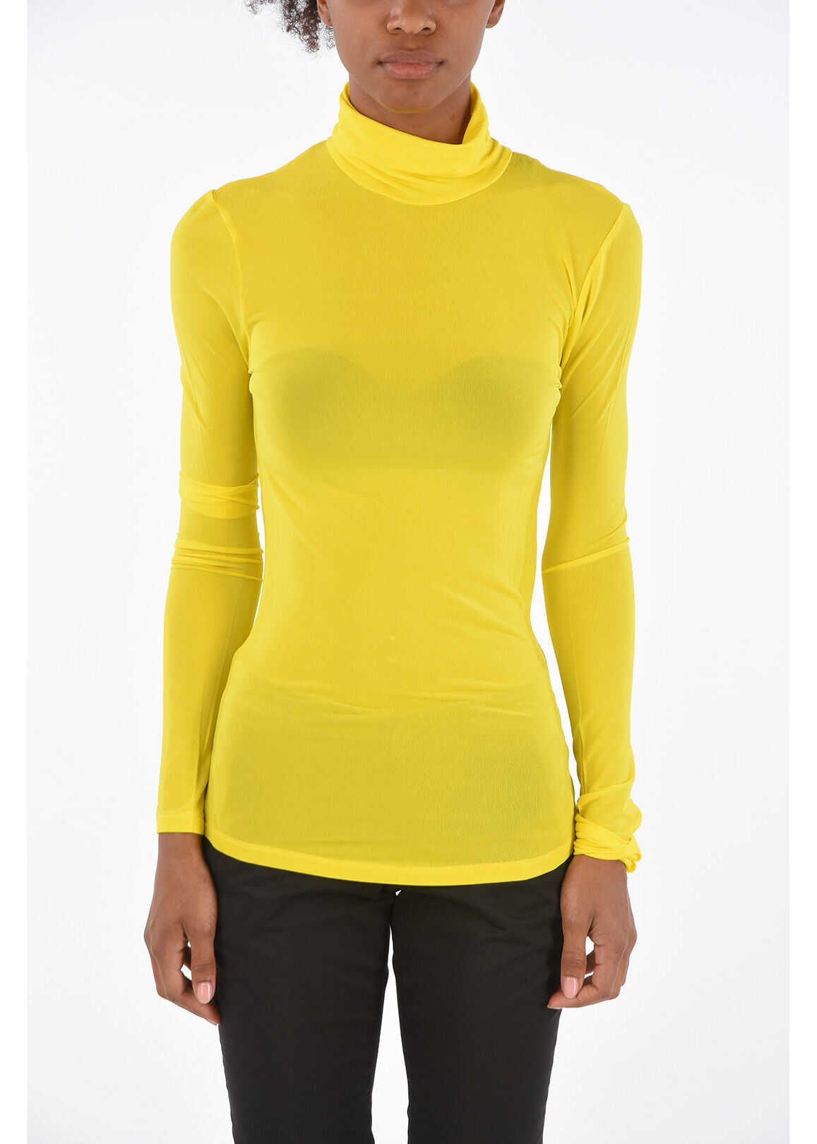 Isabel Marant Stretch Joyela Long Sleeve T-Shirt YELLOW