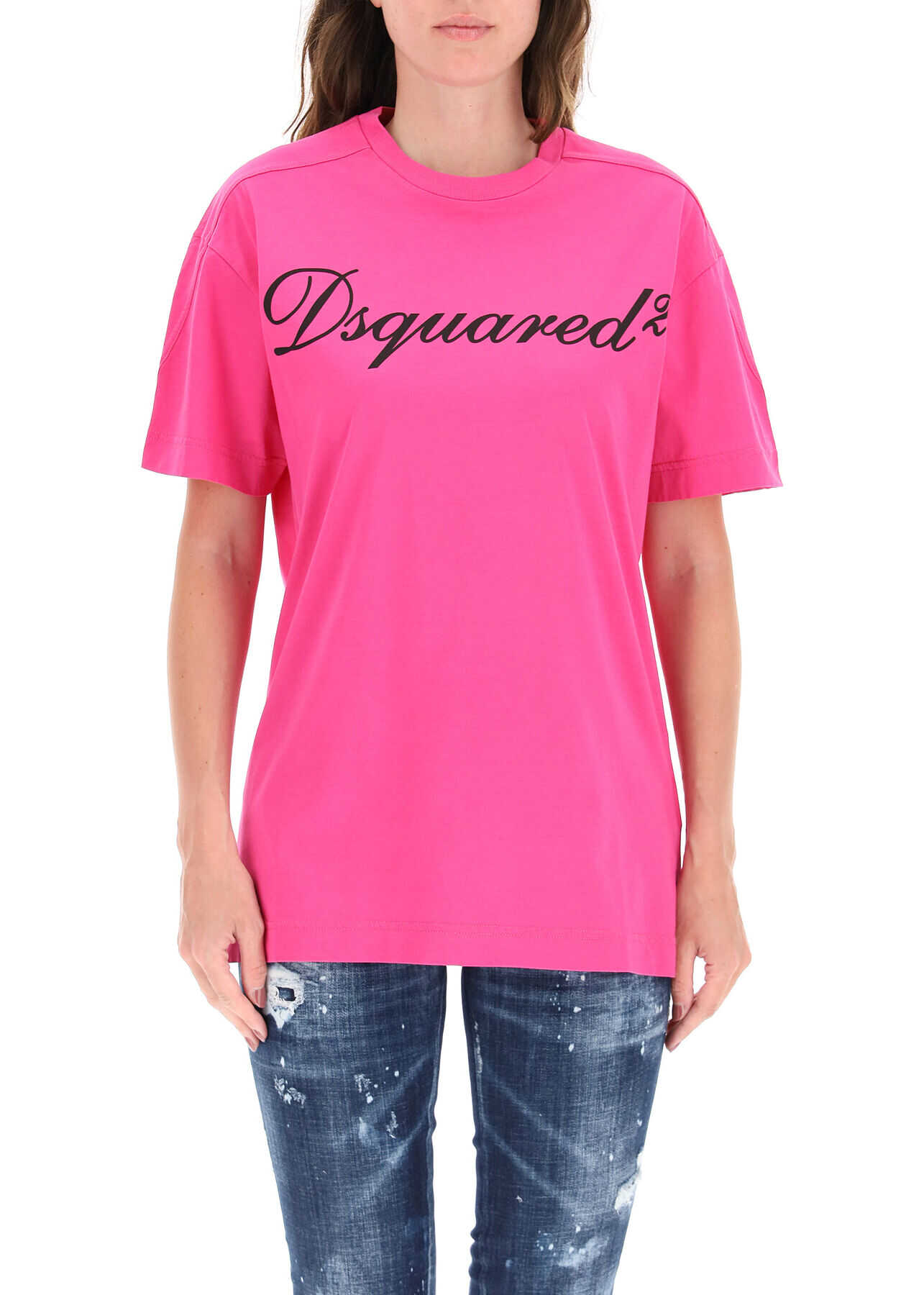 DSQUARED2 Logo T-Shirt S72GD0309 S23009 CABARET PINK