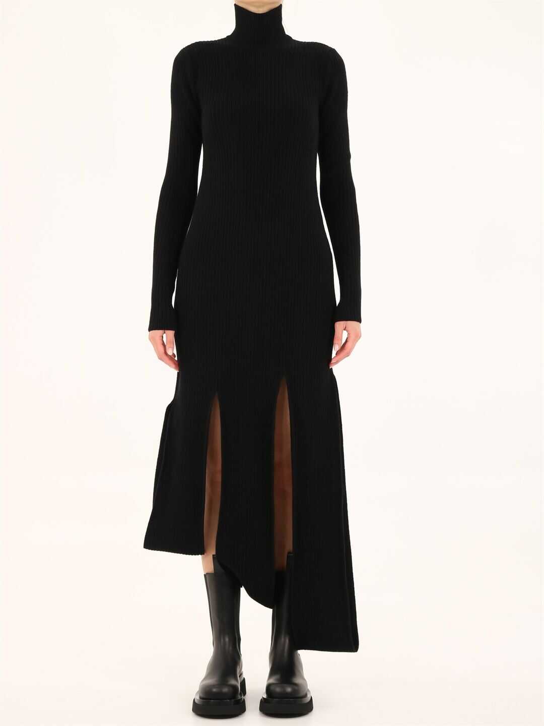 Bottega Veneta Knitted Dress 664144 V0Z90 Black