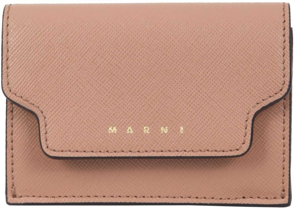 Marni Tri-Fold Wallet PFMOW02U07_LV520Z470N BROWN