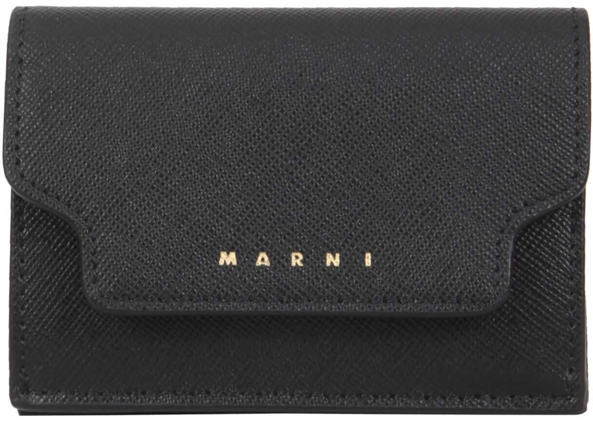 Marni Tri-Fold Wallet PFMOW02U07_LV520Z360N BLACK