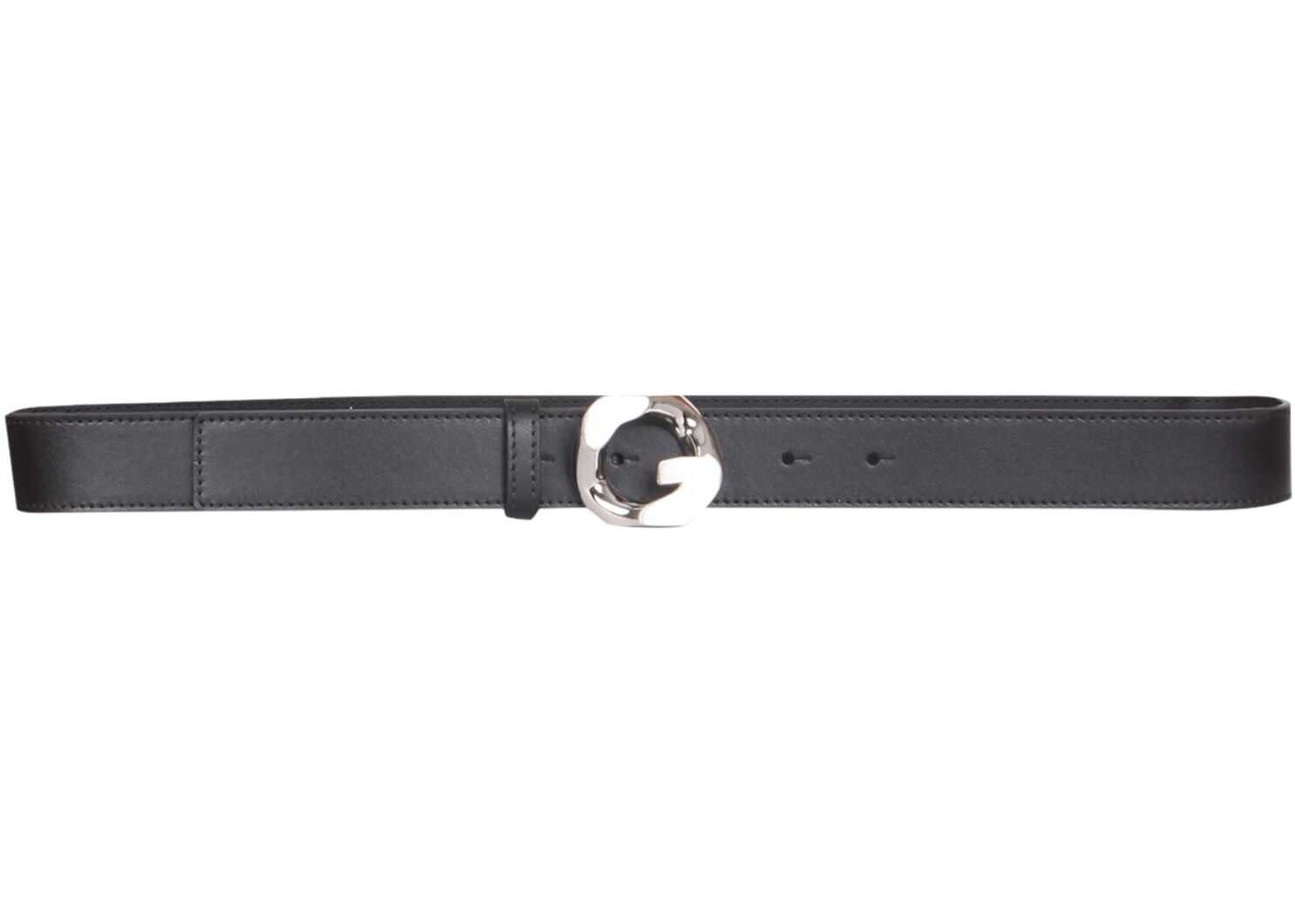 Givenchy Belt With G Chain Buckle BB406QB15N_001 BLACK