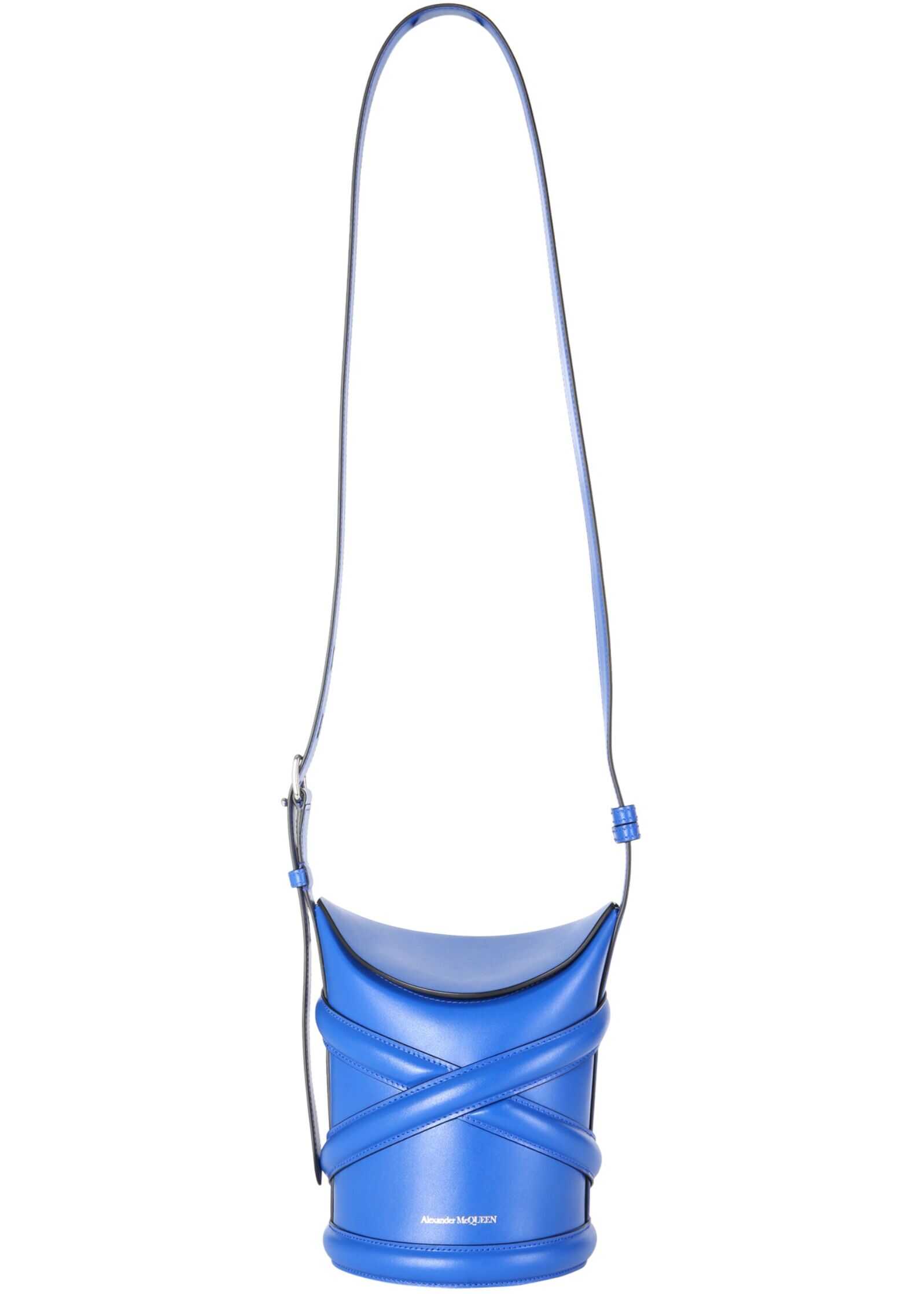 Alexander McQueen Small The Curve Bag 656467_1YB424300 BLUE
