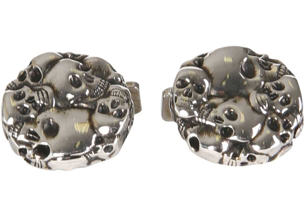 Alexander McQueen Multi Skull Cufflinks 663698_J160Y0446 SILVER