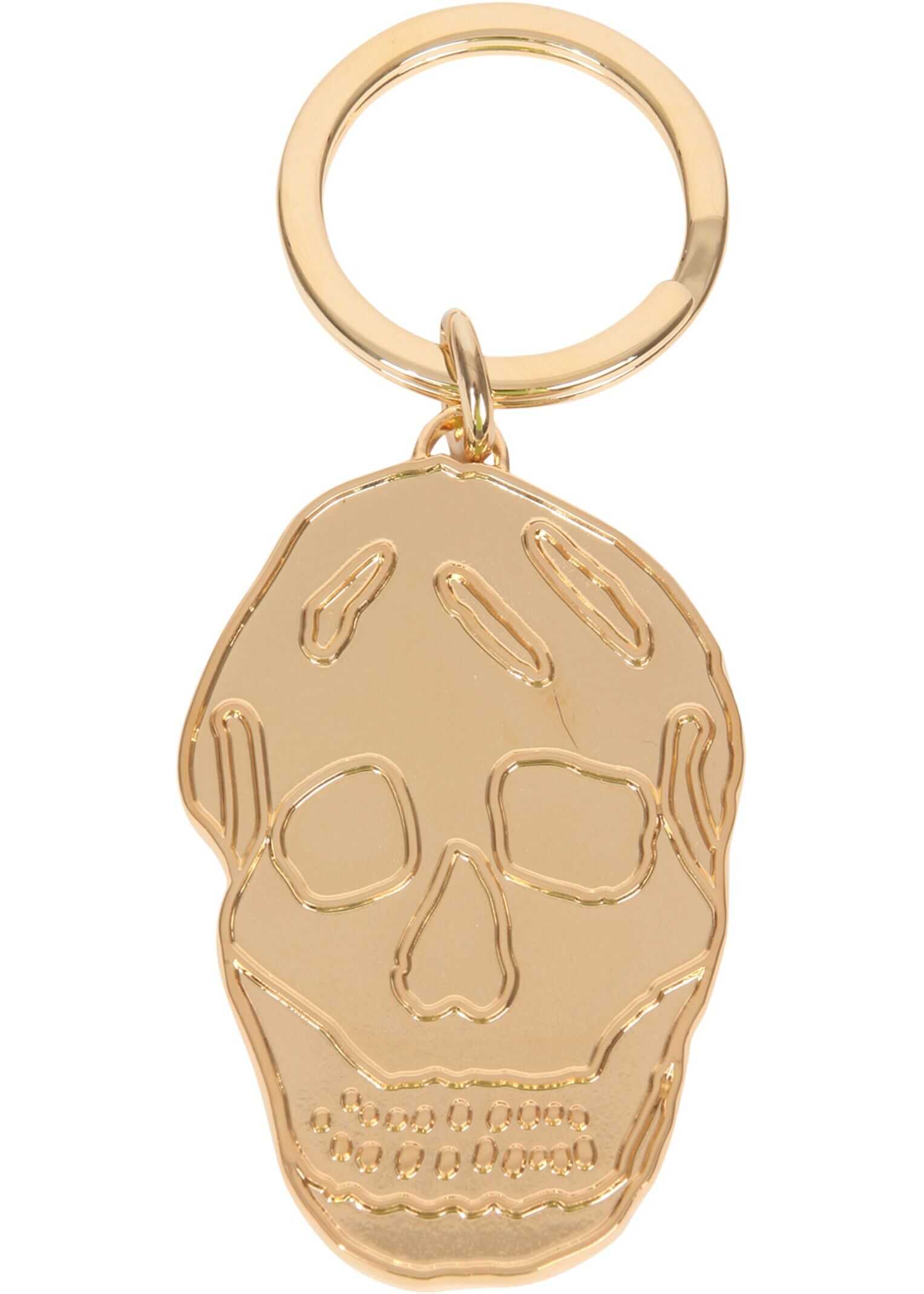 Alexander McQueen Skull Key Ring 554704_J160G8000 GOLD