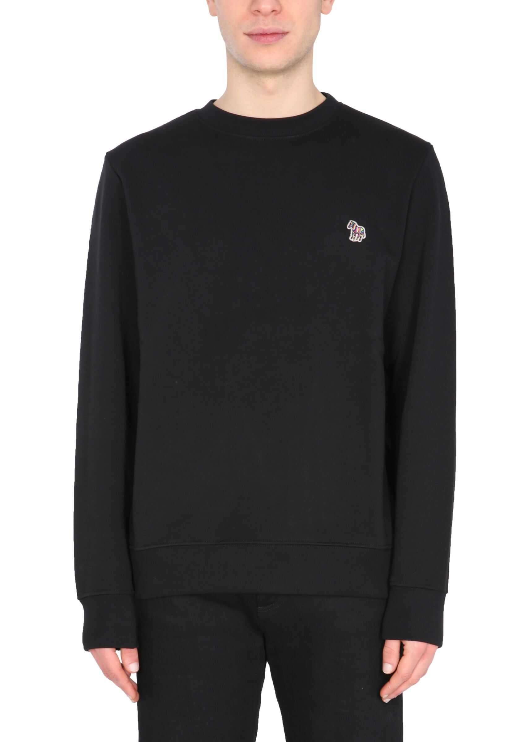 PS by Paul Smith Sweatshirt With Zebra Patch M2R/027R/FZEBRA_79 BLACK