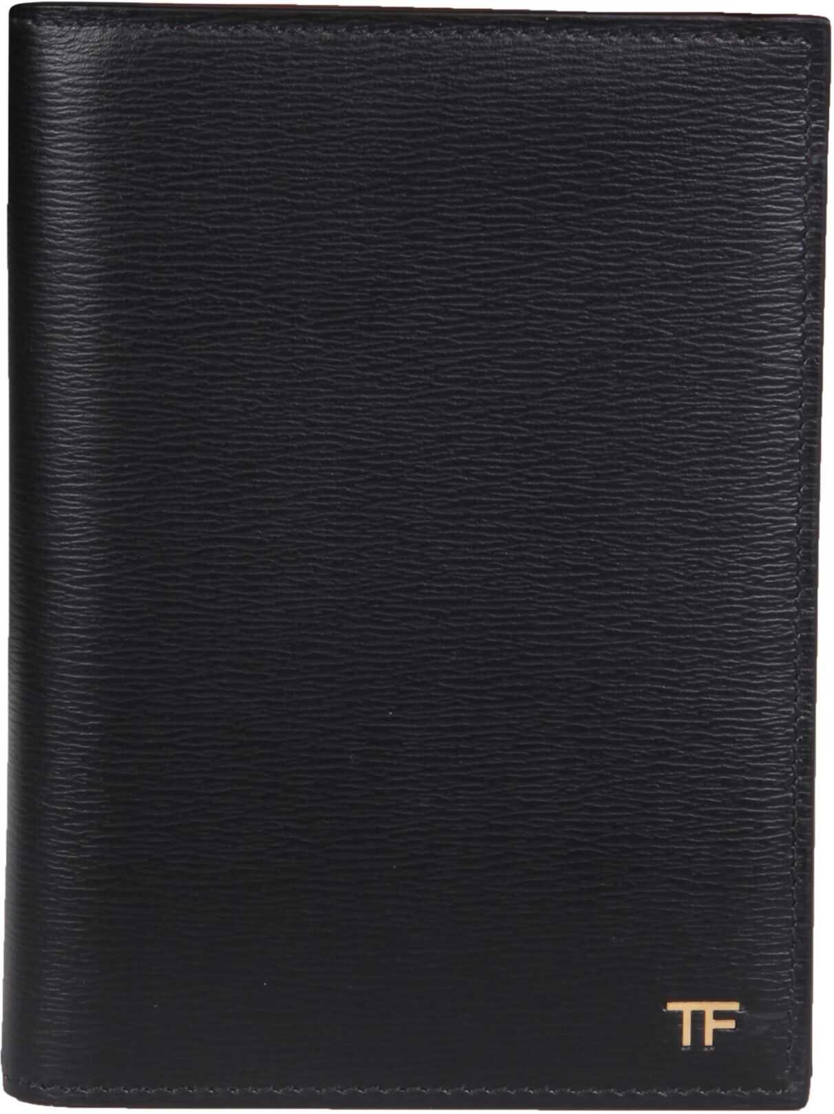 Tom Ford Passport Holder With Logo Y0274T_LCL053U9000 BLACK