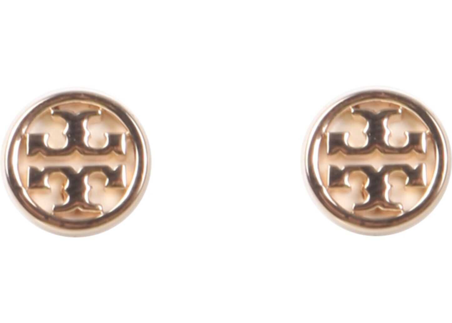 Tory Burch Circle-Stud Logo Earrings 11165518_720 GOLD